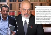 Edi Rama: Kushtetuesja ta kthejë Erion Veliajn në detyrë, për të vijuar procesin gjyqësor në gjendje të lirë apo jo?!