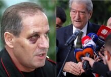 “Pse Ndrea Prendi u shfaq me sy të nxirë një ditë pas “21 Janarit”? Berisha vihet në siklet nga gazetarët: Ta shpjegojë vetë!