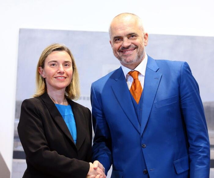 Federica Mogherini, High Representative of the European Union for Foreign Affairs and Security Policy visits Tirana