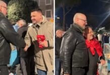 Florjan Binaj i bashkohet protestës së Adriatik Lapajt para Kryeministrisë