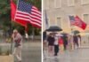 I moshuari sfidon motin e keq, me flamurin shqiptar dhe amerikan i bashkohet protestës kundër Edi Ramës