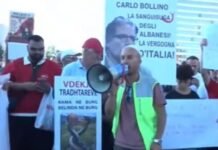 Protesta mbarëpopullore: Karlo Bollino gjakpirësi i shqiptarëve, turpi i Italisë!