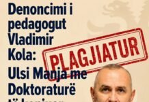 Denoncimi i pedagogut Vladimir Kola: Ulsi Manja me Doktoraturë të kopjuar